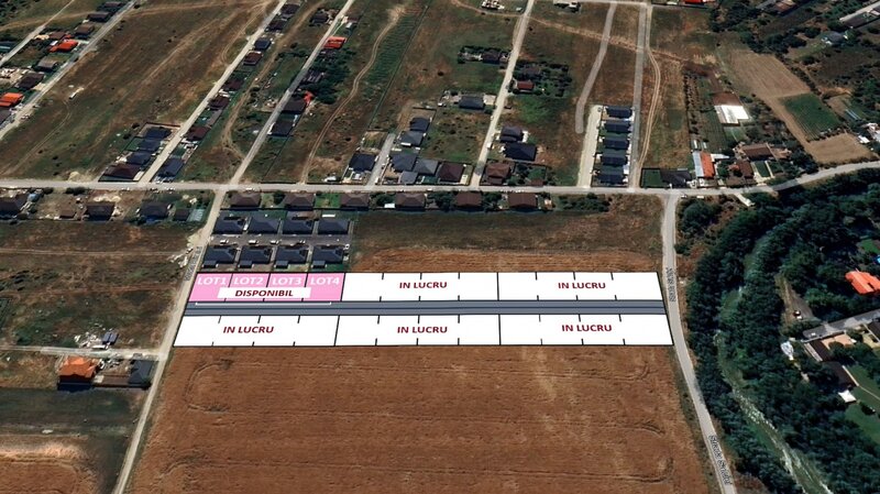 Domnesti teren  4 loturi  autorizatie de construire  stradal  comision 0%