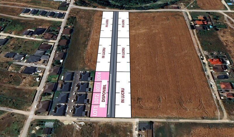 Domnesti teren  4 loturi  autorizatie de construire  stradal  comision 0%