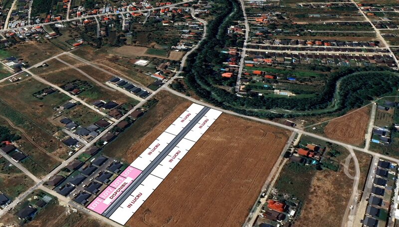 Domnesti teren  4 loturi  autorizatie de construire  stradal  comision 0%